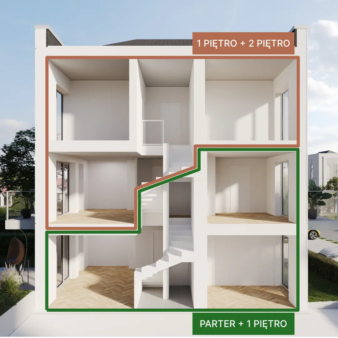 przekrój budynku typ 2