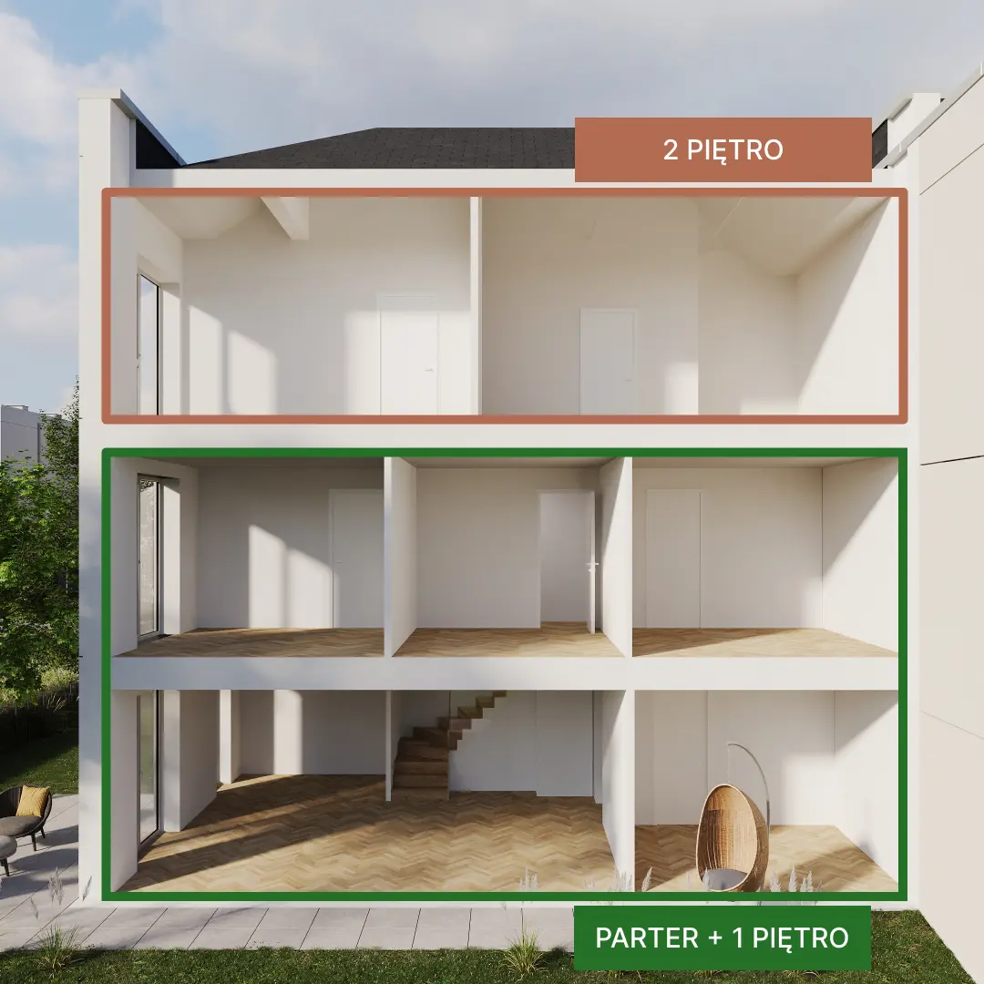 przekrój budynku typ 1